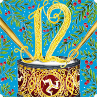 Twelve Drummers Drumming (50 Piece Mini Wooden Jigsaw Puzzle) - Nautilus Puzzles - Wooden Jigsaw Puzzles For Adults