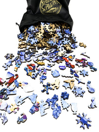 Twilight Snowstorm (473 Piece Wooden Jigsaw Puzzle) - Nautilus Puzzles - Wooden Jigsaw Puzzles For Adults