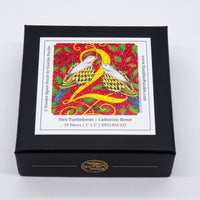 Two Turtle Doves (51 Piece Mini Wooden Jigsaw Puzzle) - Nautilus Puzzles - Wooden Jigsaw Puzzles For Adults