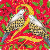 Two Turtle Doves (51 Piece Mini Wooden Jigsaw Puzzle) - Nautilus Puzzles - Wooden Jigsaw Puzzles For Adults