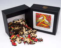 Two Turtle Doves (51 Piece Mini Wooden Jigsaw Puzzle) - Nautilus Puzzles - Wooden Jigsaw Puzzles For Adults