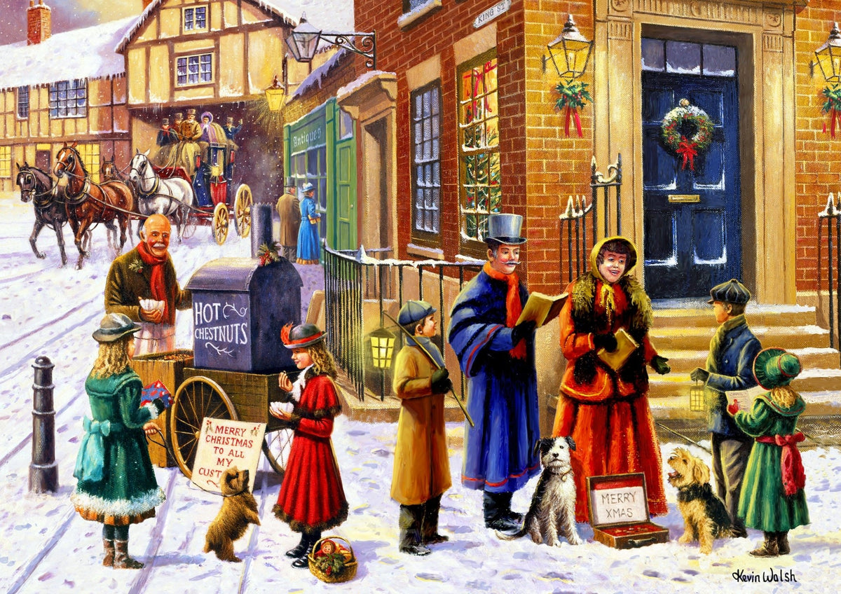 Victorian Carolers (242 Piece Christmas Wooden Jigsaw Puzzle) - Nautilus Puzzles - Wooden Jigsaw Puzzles For Adults
