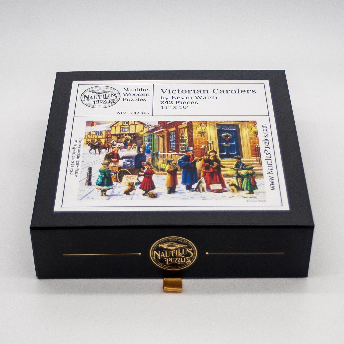 Victorian Carolers (242 Piece Christmas Wooden Jigsaw Puzzle) - Nautilus Puzzles - Wooden Jigsaw Puzzles For Adults