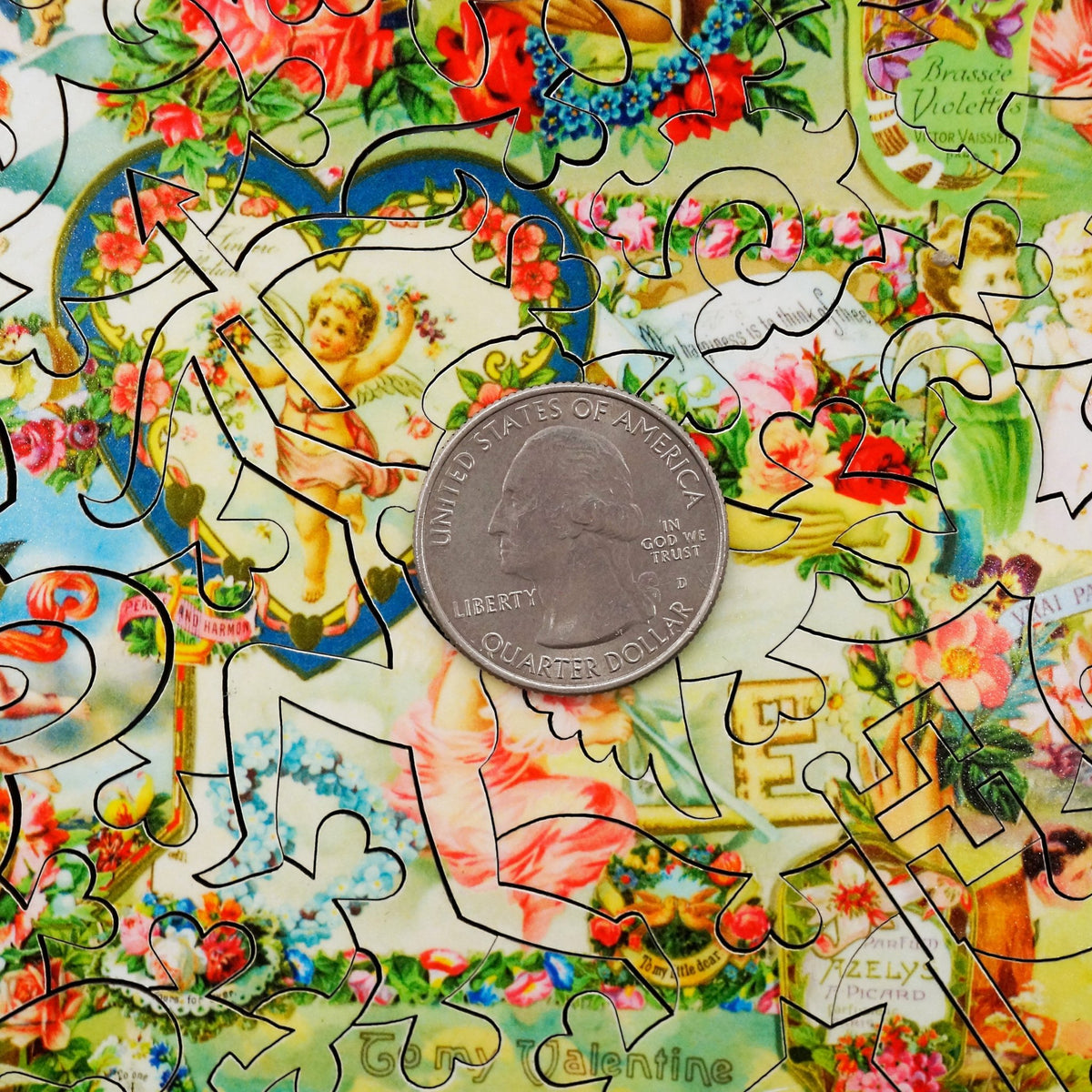 Victorian Romance (45 Piece Mini Wooden Jigsaw Puzzle) - Nautilus Puzzles - Wooden Jigsaw Puzzles For Adults