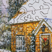 Waiting for the Mail (50 Piece Mini Christmas Wooden Jigsaw Puzzle) - Nautilus Puzzles - Wooden Jigsaw Puzzles For Adults