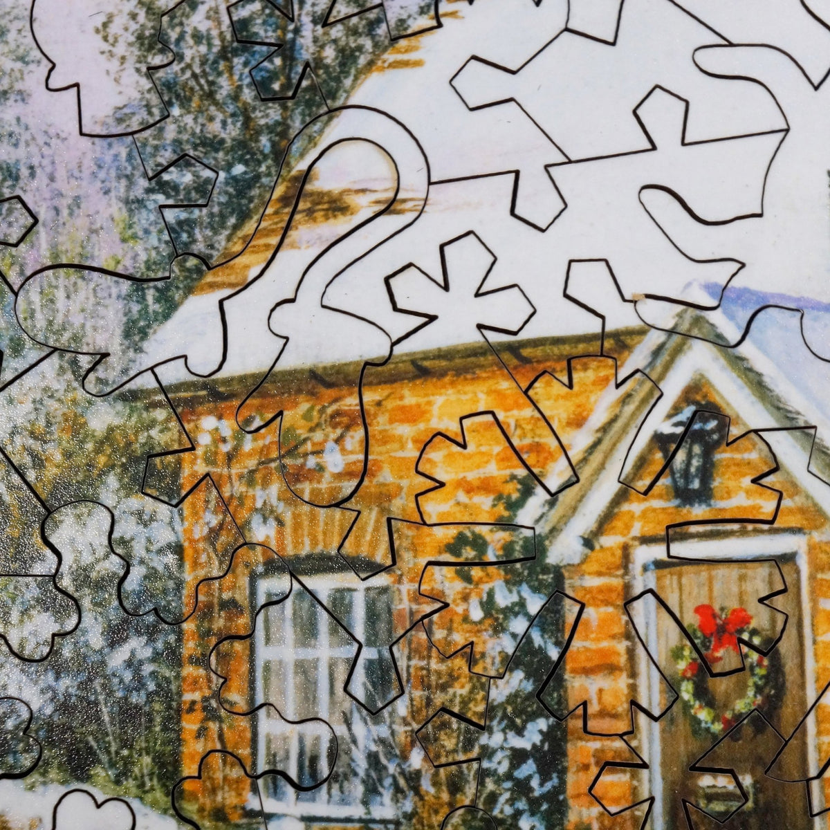 Waiting for the Mail (50 Piece Mini Christmas Wooden Jigsaw Puzzle) - Nautilus Puzzles - Wooden Jigsaw Puzzles For Adults