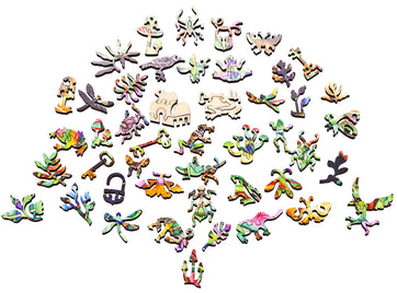 Treasure Box Toad (557 Piece Wooden Jigsaw Puzzle)