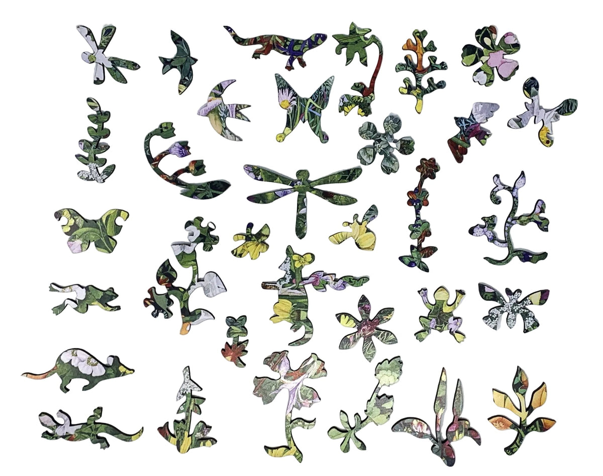 Wildflower Tapestry (506 Piece Wooden Jigsaw Puzzle) - Nautilus Puzzles - Wooden Jigsaw Puzzles For Adults