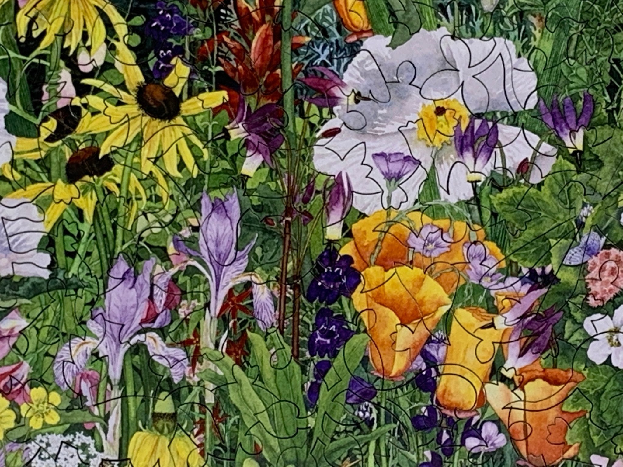 Wildflower Tapestry (506 Piece Wooden Jigsaw Puzzle) | Nautilus