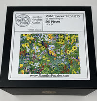 Wildflower Tapestry (506 Piece Wooden Jigsaw Puzzle) - Nautilus Puzzles - Wooden Jigsaw Puzzles For Adults