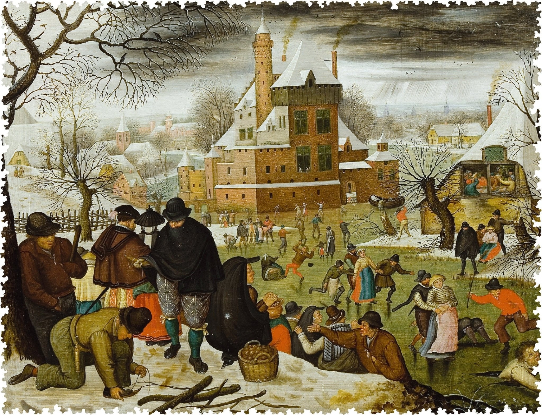 Winter by Pieter Brueghel the Younger (514 Piece Wooden Jigsaw