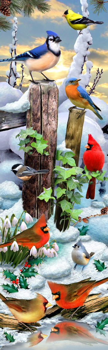Winter Bird Gathering (125 Piece Wooden Jigsaw Puzzle) - Nautilus Puzzles - Wooden Jigsaw Puzzles For Adults