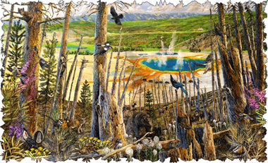 Yellowstone National Park (601 Piece Wooden Jigsaw Puzzle) - Nautilus Puzzles - Wooden Jigsaw Puzzles For Adults