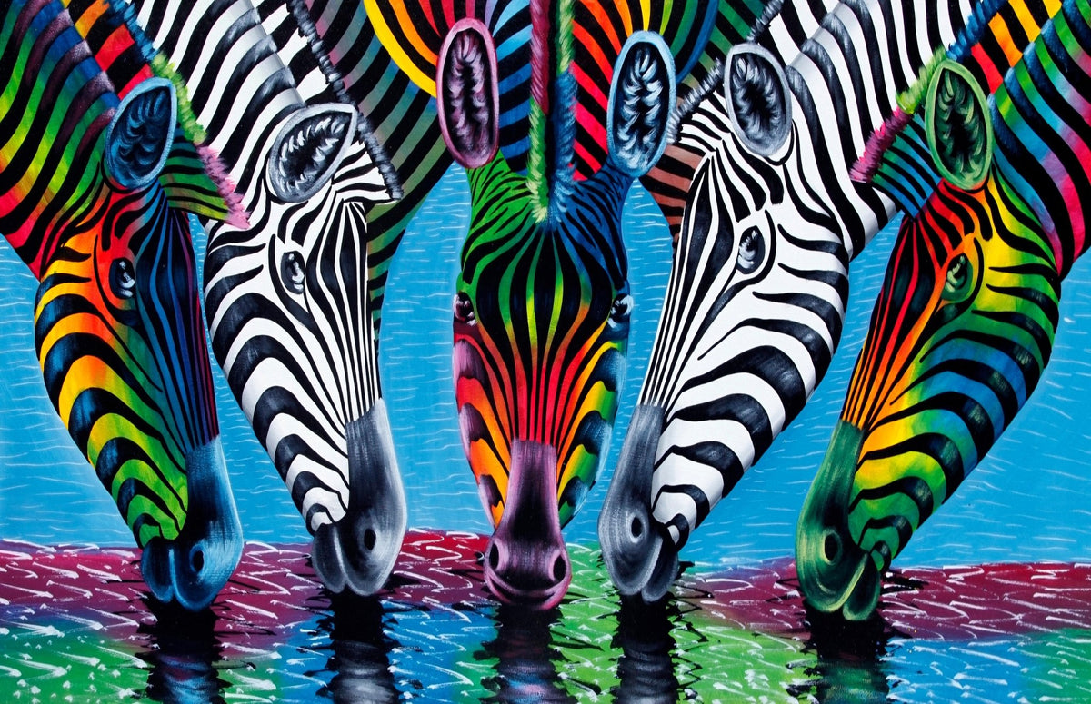 Zanzibar Zebras (669 Piece Wooden Jigsaw Puzzles for Adults) - Nautilus Puzzles - Wooden Jigsaw Puzzles For Adults